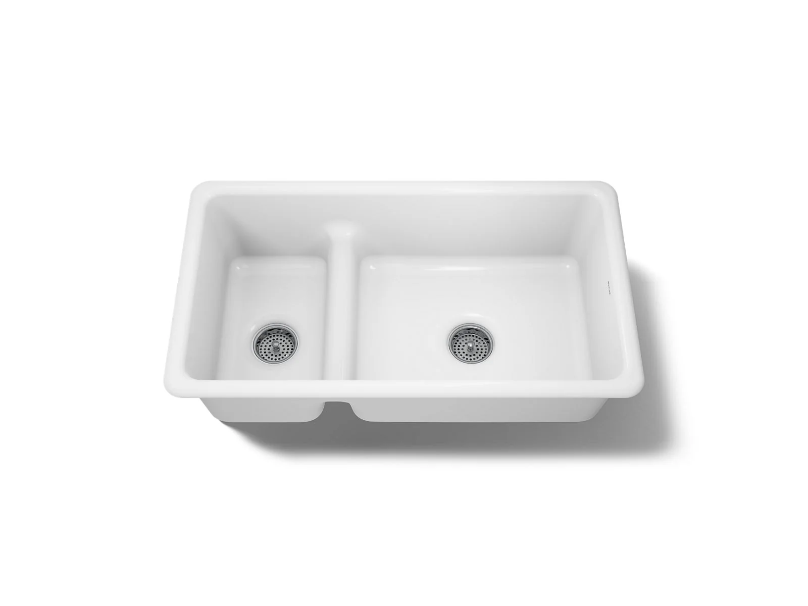 KOHLER K-6625 Iron/Tones Smart Divide 33" top-/undermount double-bowl kitchen sink - Image 13