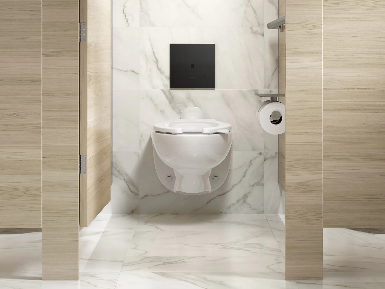 KOHLER K-61TB10S50-7BK Mach Flex Glass faceplate for concealed touchless toilet flushometer, dual-flush (1.1 / 1.28 gpf) - Image 12