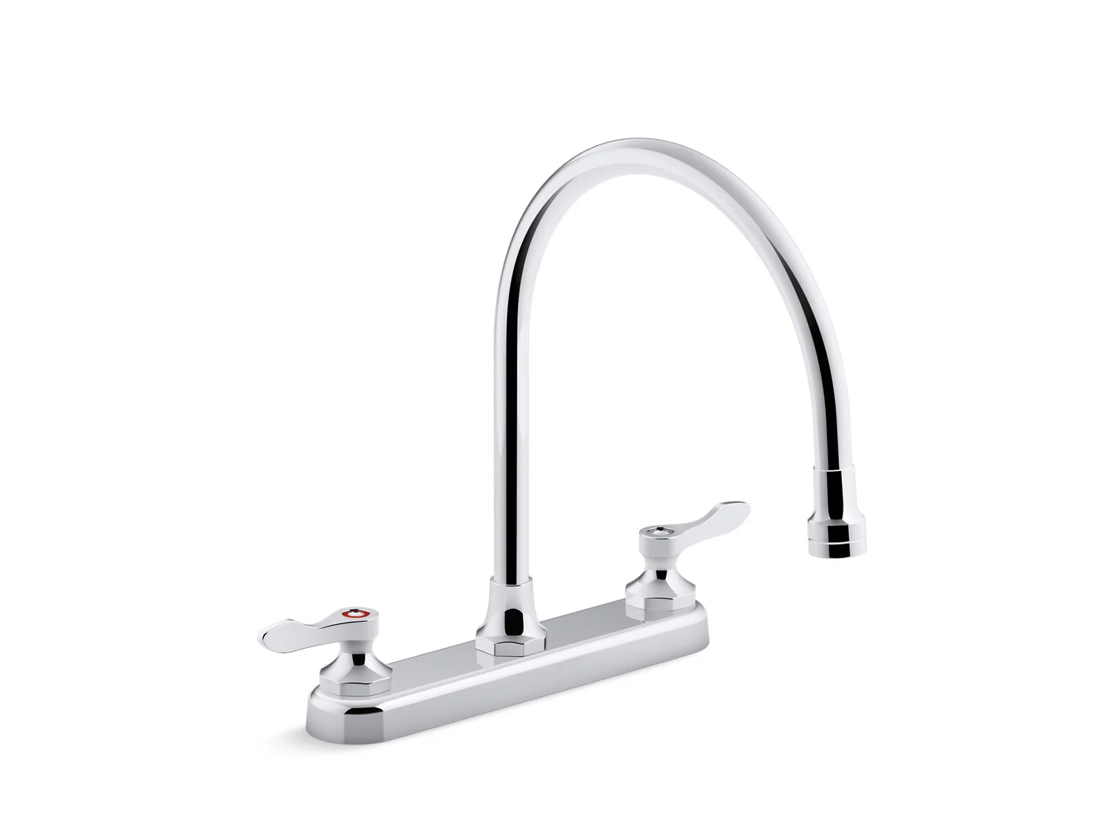 KOHLER K-810T70-4AHA Triton Bowe 1.5 gpm kitchen sink faucet with 9-5/16" gooseneck spout, aerated flow and lever handles