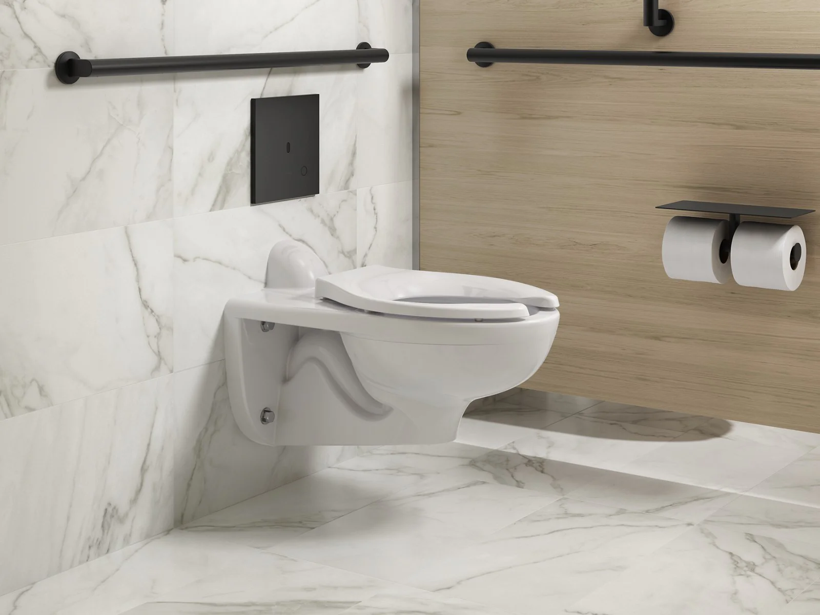KOHLER K-90TB00K50 Mach Flex Metal faceplate for concealed touchless toilet flushometer, 1.0 gpf - Image 10