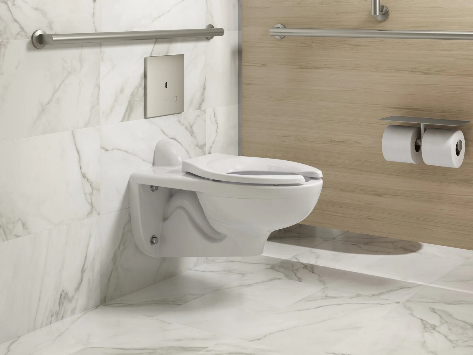 KOHLER K-90TB00K50 Mach Flex Metal faceplate for concealed touchless toilet flushometer, 1.0 gpf - Image 13