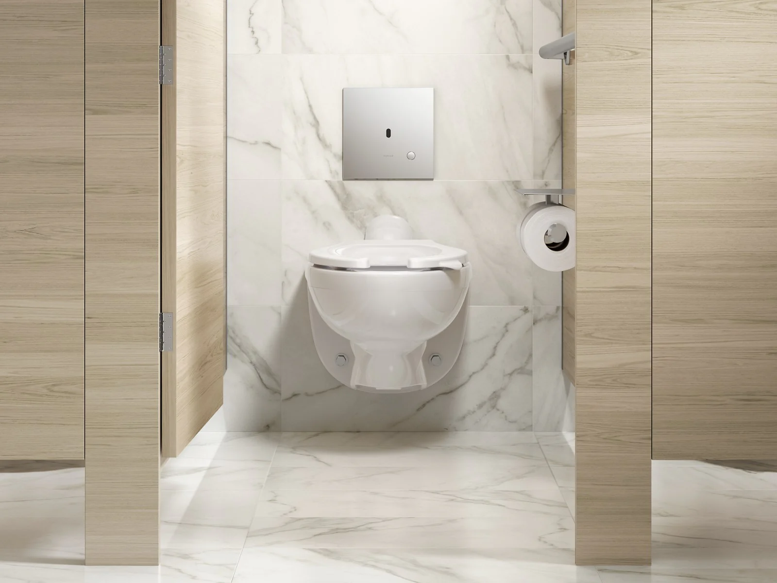 KOHLER K-90TB00K50 Mach Flex Metal faceplate for concealed touchless toilet flushometer, 1.0 gpf - Image 15