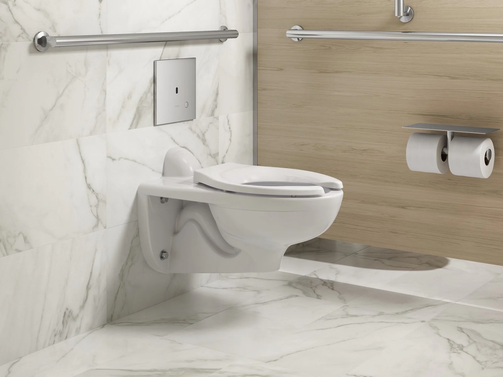 KOHLER K-90TB00K50 Mach Flex Metal faceplate for concealed touchless toilet flushometer, 1.0 gpf - Image 16