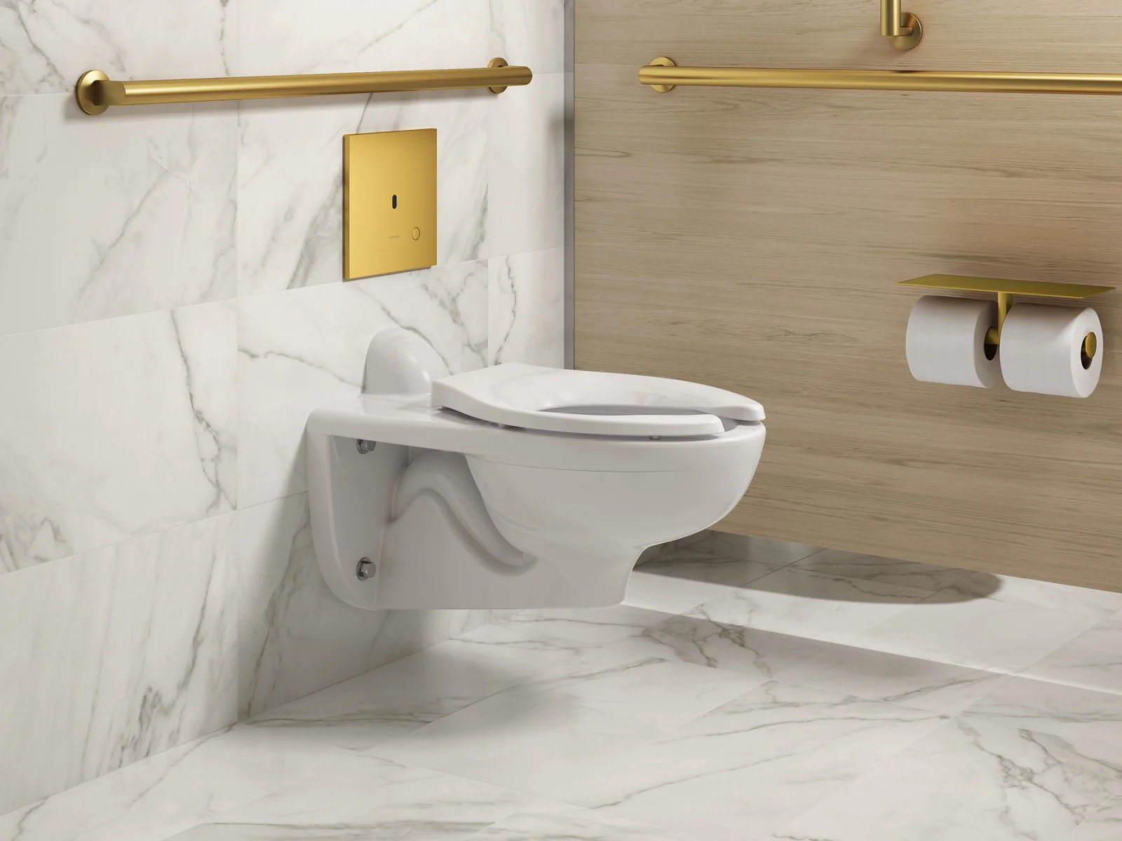 KOHLER K-90TB00K50 Mach Flex Metal faceplate for concealed touchless toilet flushometer, 1.0 gpf - Image 6