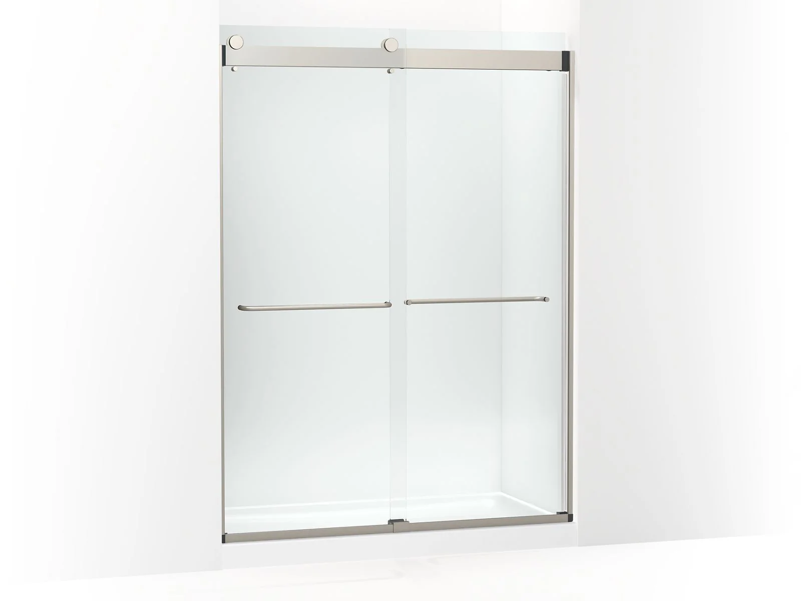 KOHLER K-CA33777-10L Stoneridge 80-5/16" H frameless sliding shower door with 3/8" -thick Crystal Clear glass