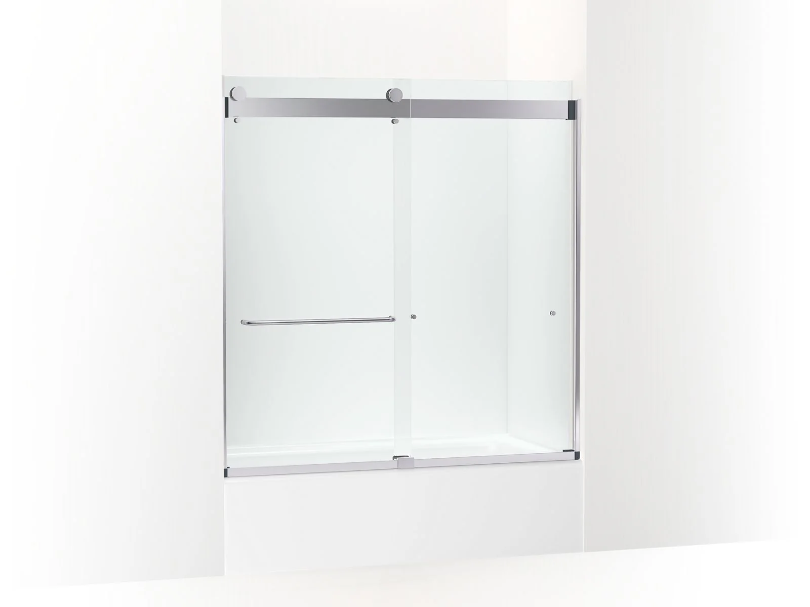 KOHLER K-CA33782-10L Stoneridge 61-7/16" H frameless sliding bath door with 3/8" -thick Crystal Clear glass - Image 2