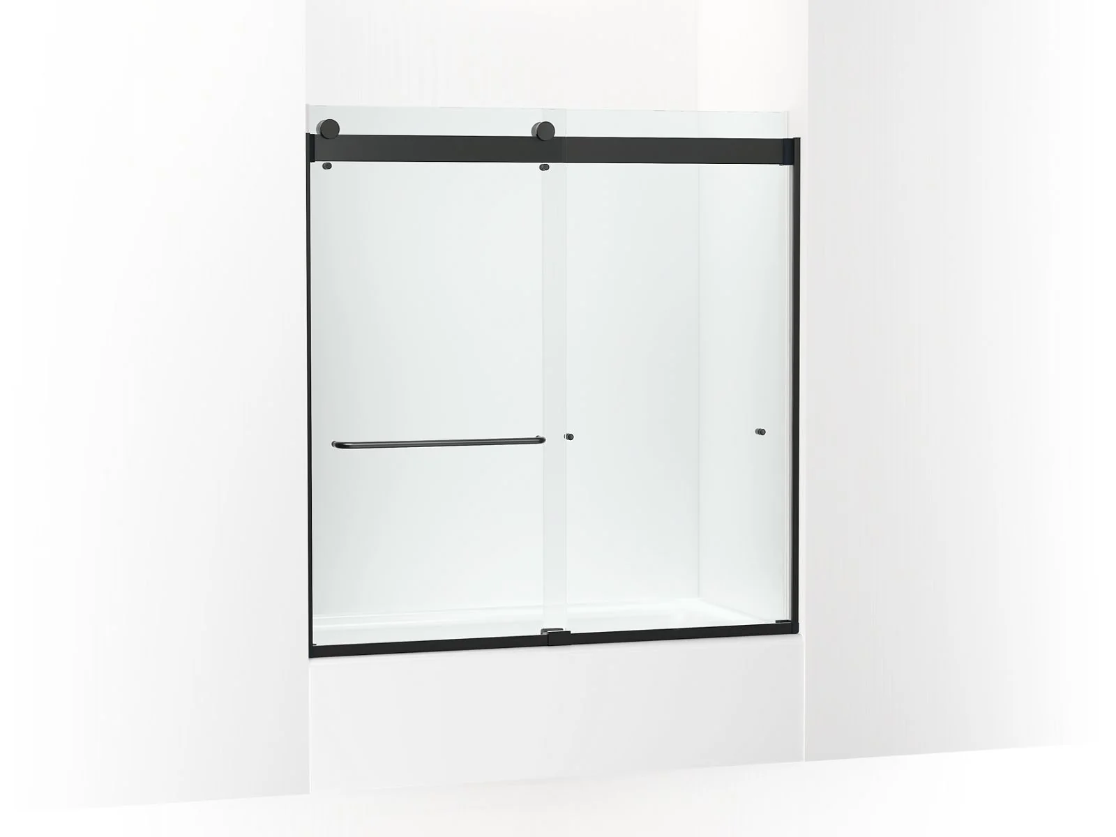 KOHLER K-CA33782-10L Stoneridge 61-7/16" H frameless sliding bath door with 3/8" -thick Crystal Clear glass - Image 3