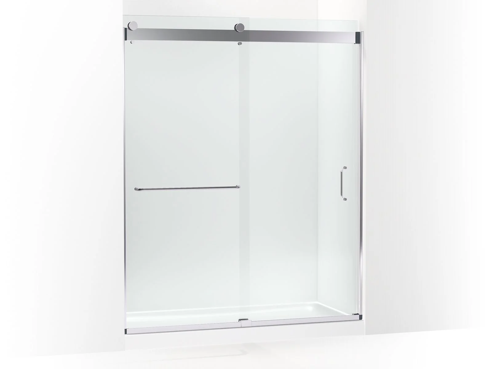 KOHLER K-CA33788-10L Stoneridge 80-5/16" H frameless sliding shower door with 3/8" -thick Crystal Clear glass - Image 2