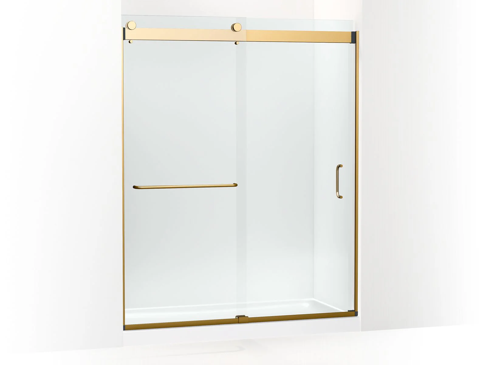 KOHLER K-CA33788-10L Stoneridge 80-5/16" H frameless sliding shower door with 3/8" -thick Crystal Clear glass - Image 4