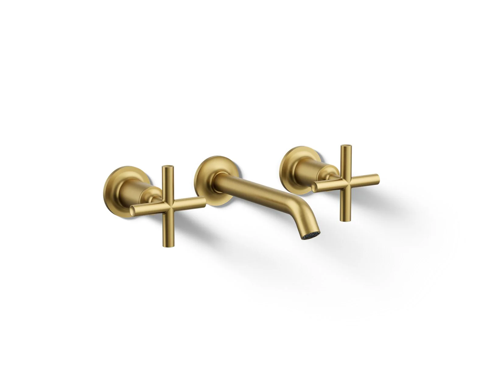KOHLER K-T14413-3 Purist Wall-mount bathroom sink faucet trim with Cross handles, 1.2 gpm - Image 7