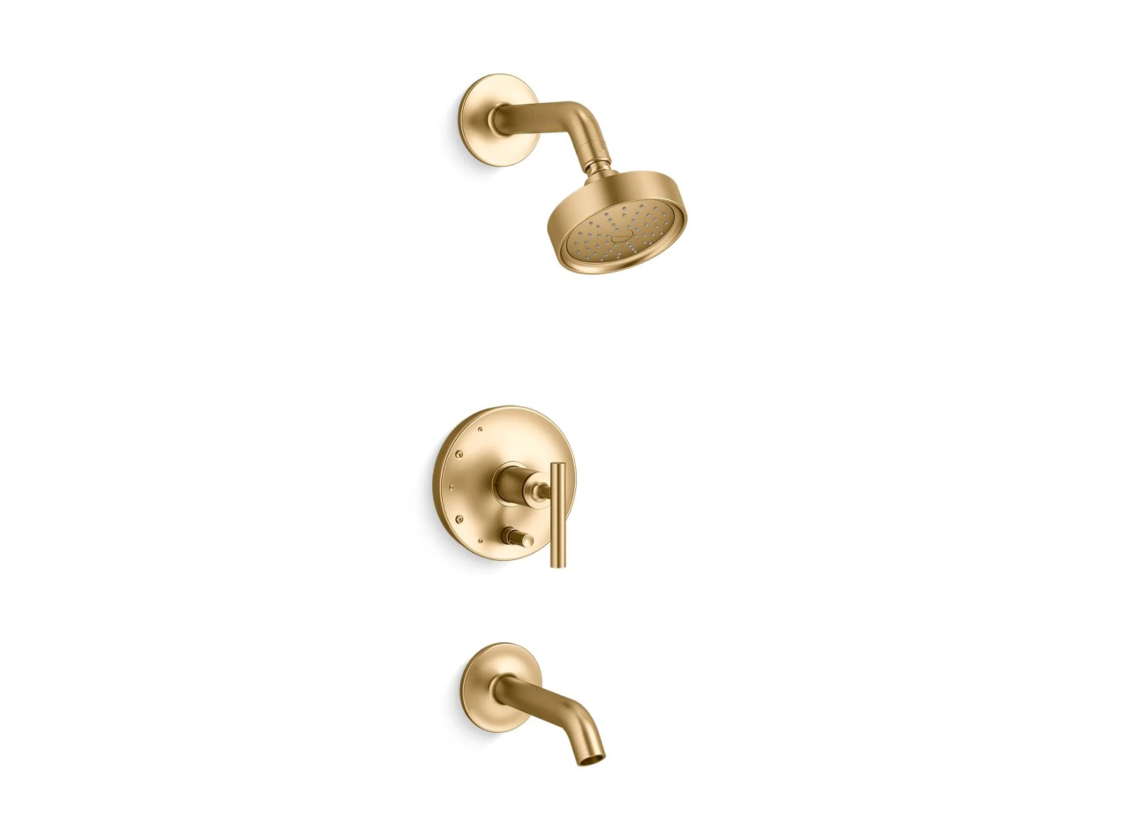 KOHLER K-T14420-4G Purist Rite-Temp bath and shower trim kit with push-button diverter and lever handle, 1.75 gpm - Image 11