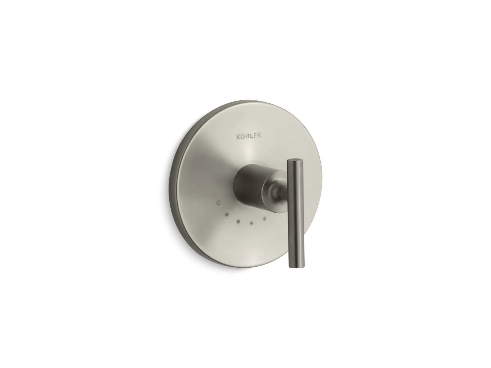 KOHLER K-T14488-4 Purist MasterShower temperature control valve trim with lever handle - Image 4