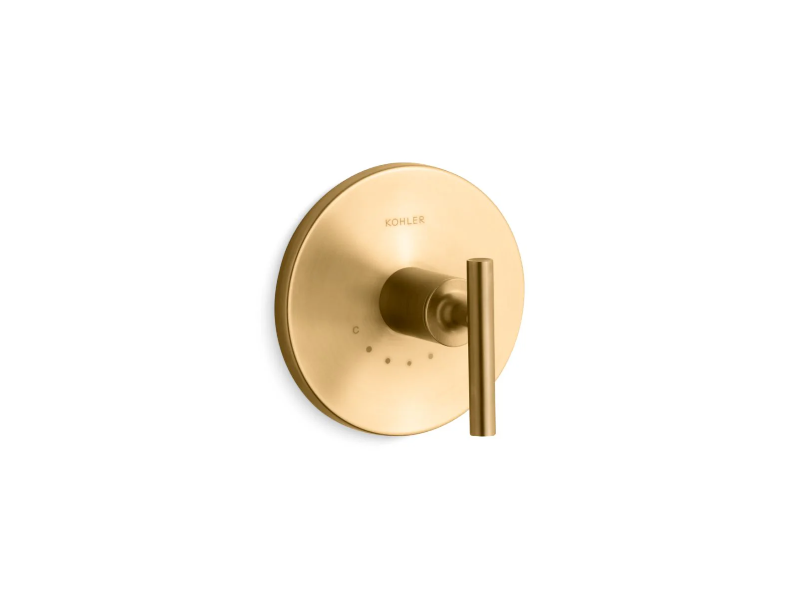 KOHLER K-T14488-4 Purist MasterShower temperature control valve trim with lever handle - Image 7
