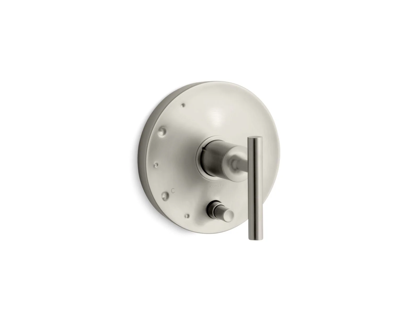 KOHLER K-T14501-4 Purist Rite-Temp valve trim with push-button diverter and lever handle - Image 3