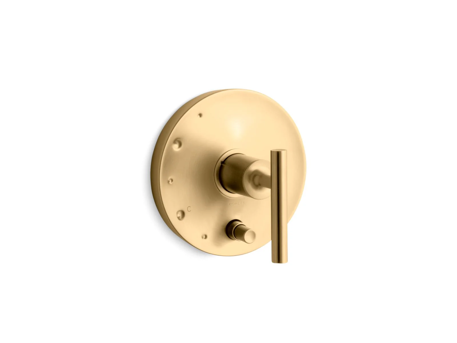KOHLER K-T14501-4 Purist Rite-Temp valve trim with push-button diverter and lever handle - Image 4
