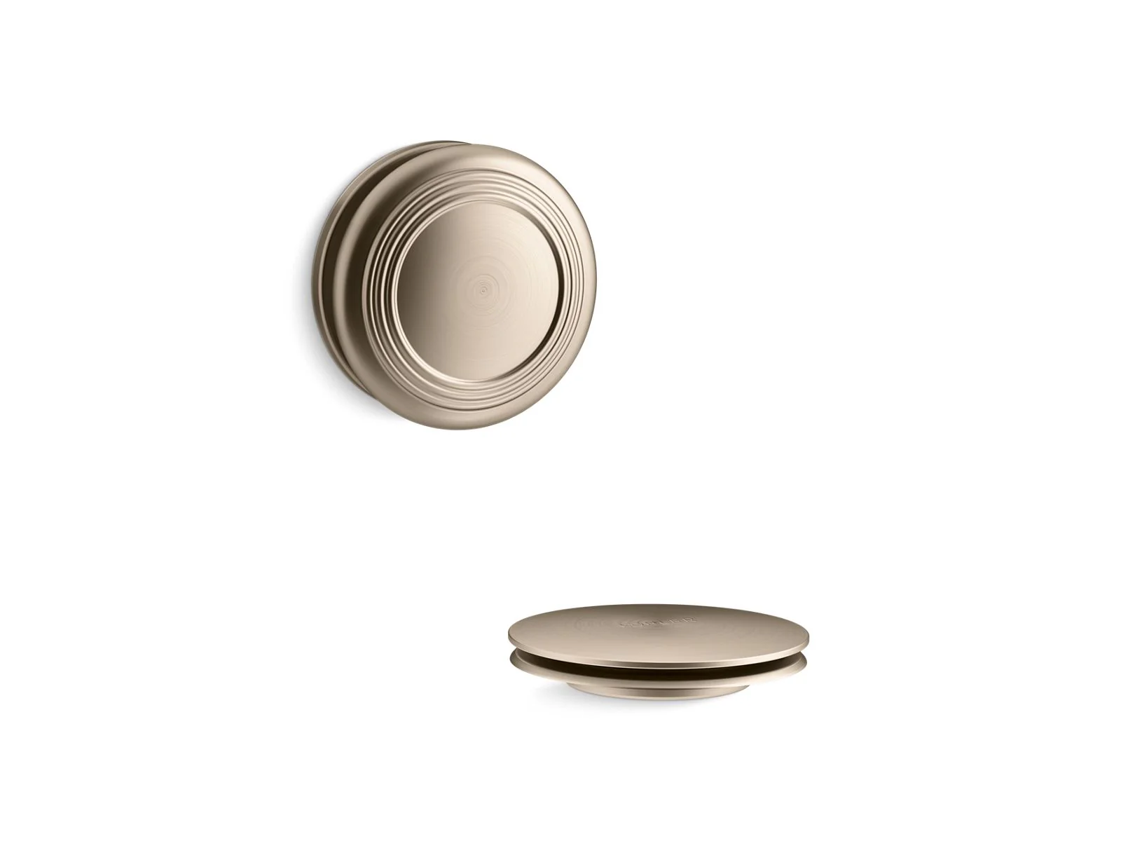 KOHLER K-T37396 PureFlo Traditional push-button bath drain trim - Image 7