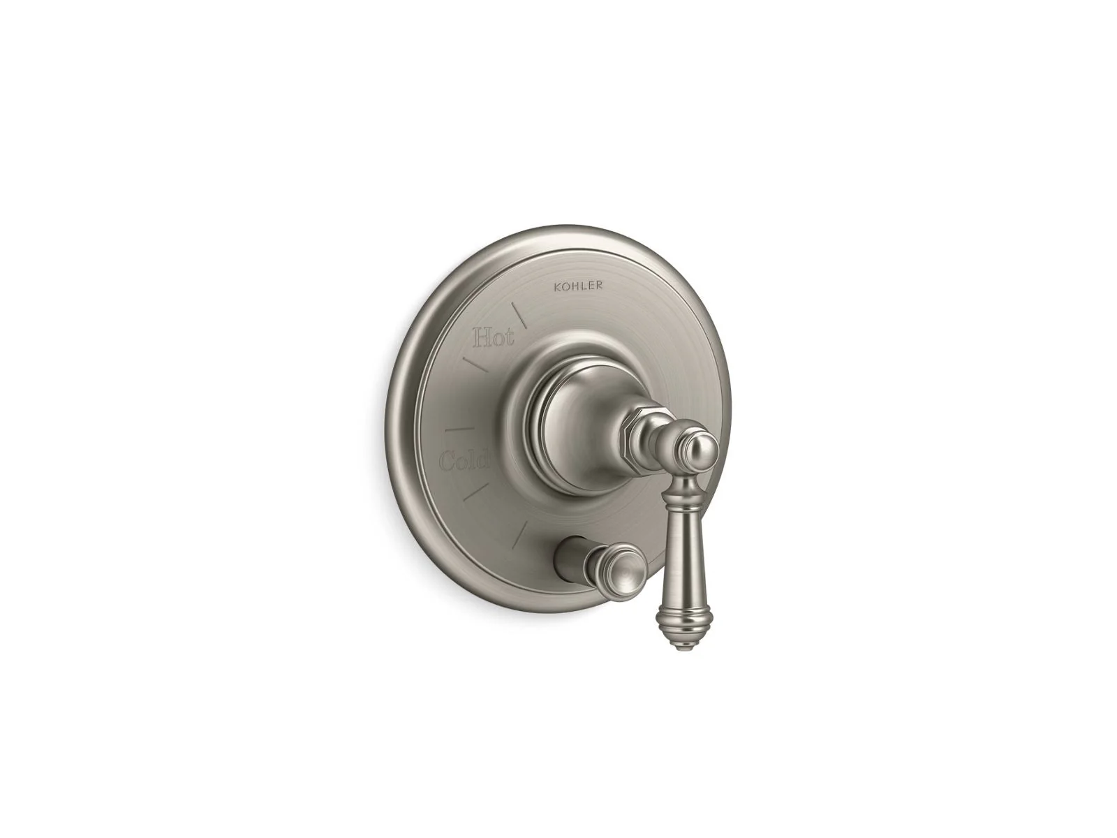 KOHLER K-T72768-4 Artifacts Rite-Temp valve trim with push-button diverter and lever handle - Image 2