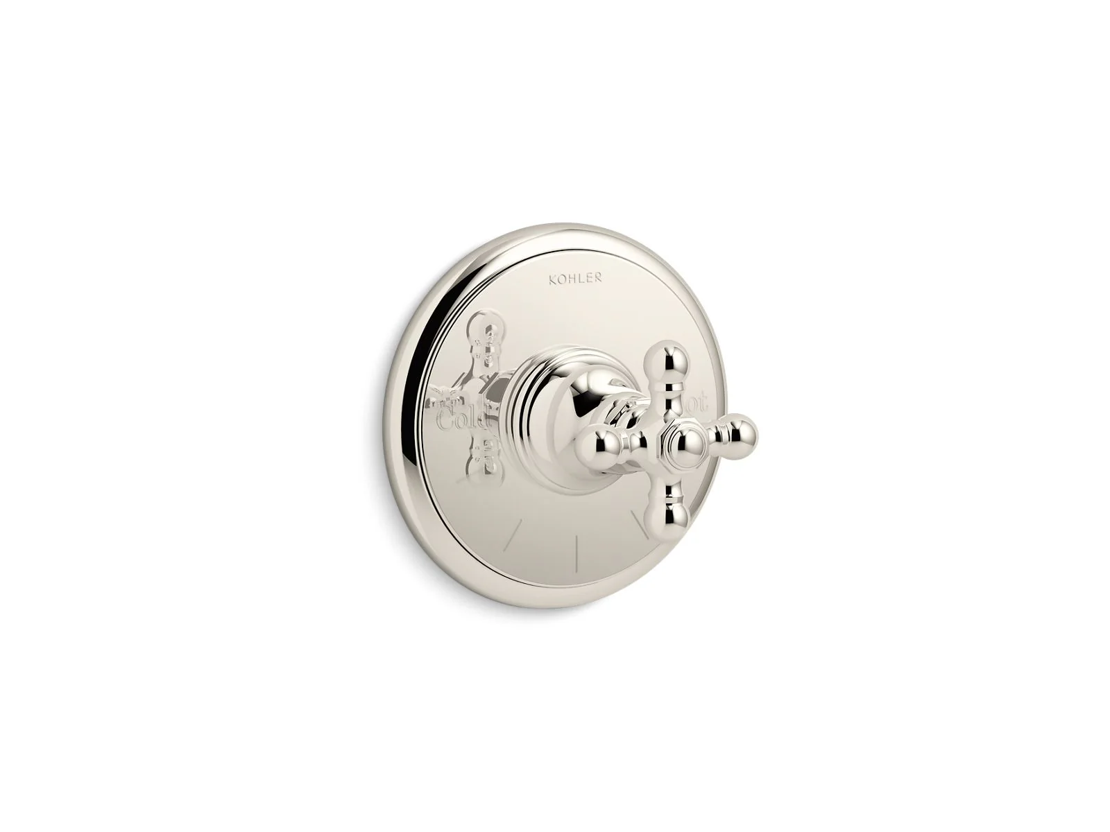 KOHLER K-T72769-3 Artifacts MasterShower temperature control valve trim with cross handle - Image 5