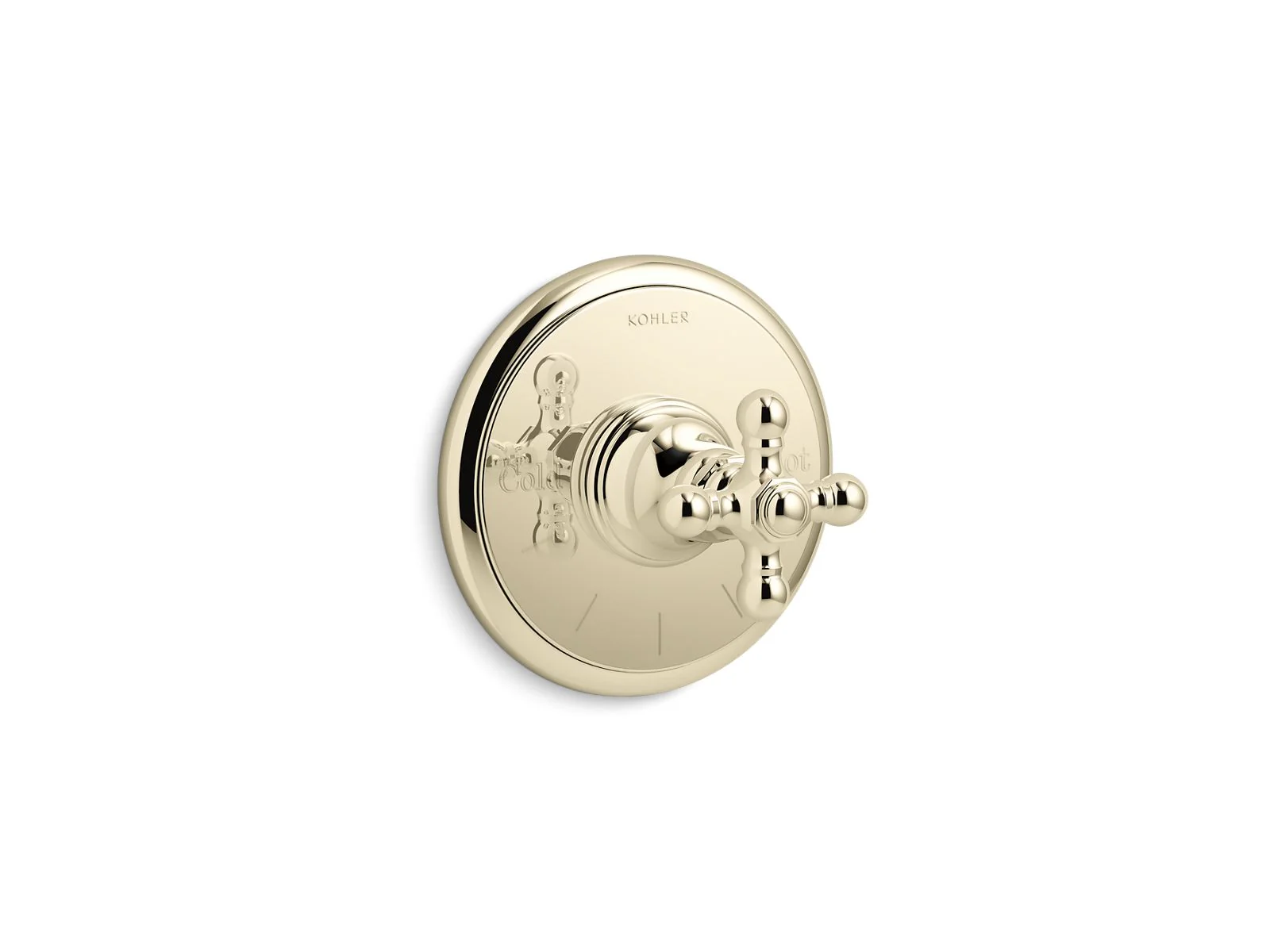 KOHLER K-T72769-3 Artifacts MasterShower temperature control valve trim with cross handle - Image 7