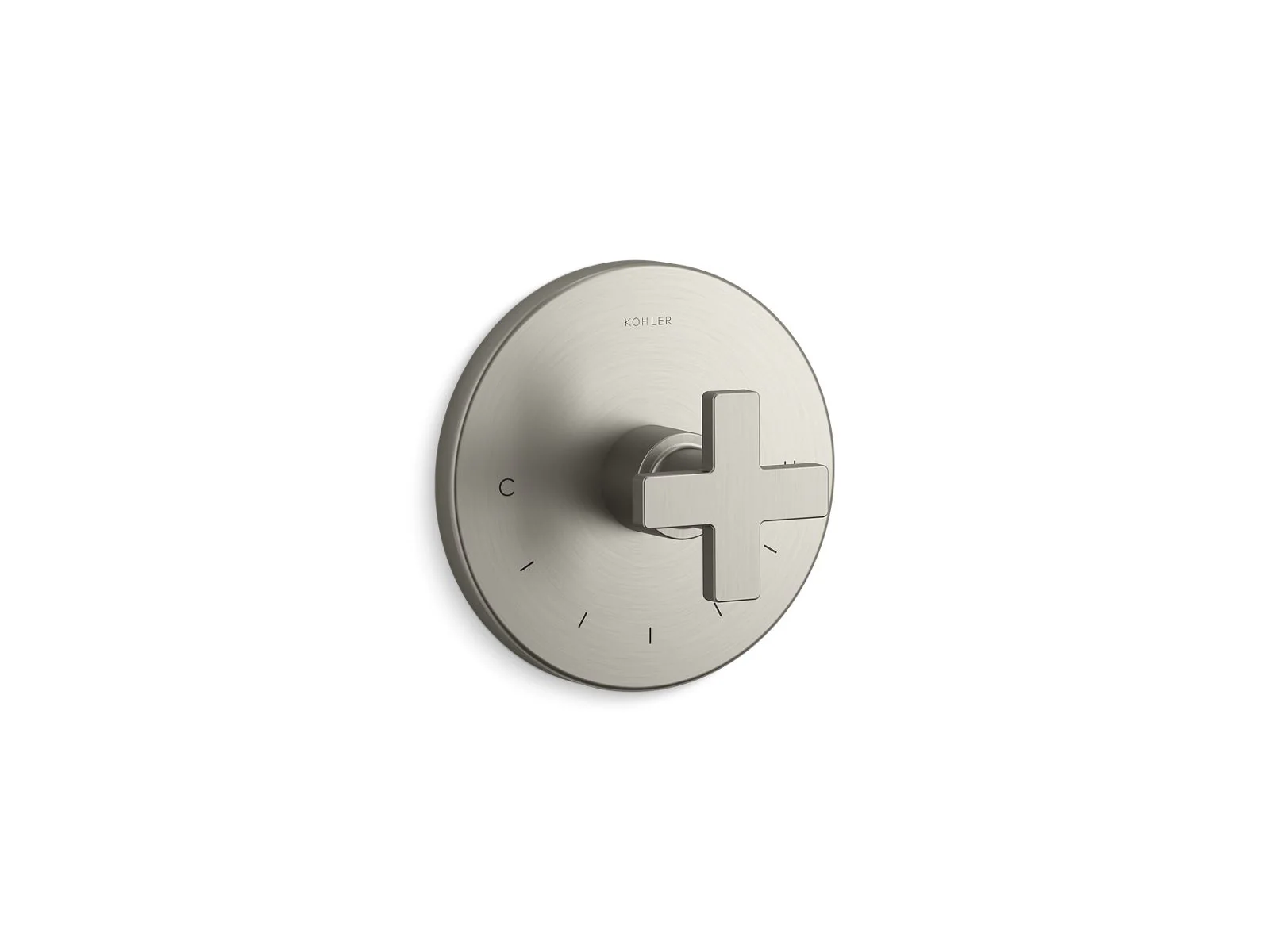 KOHLER K-T73133-3 Composed MasterShower temperature control valve trim with cross handle - Image 6