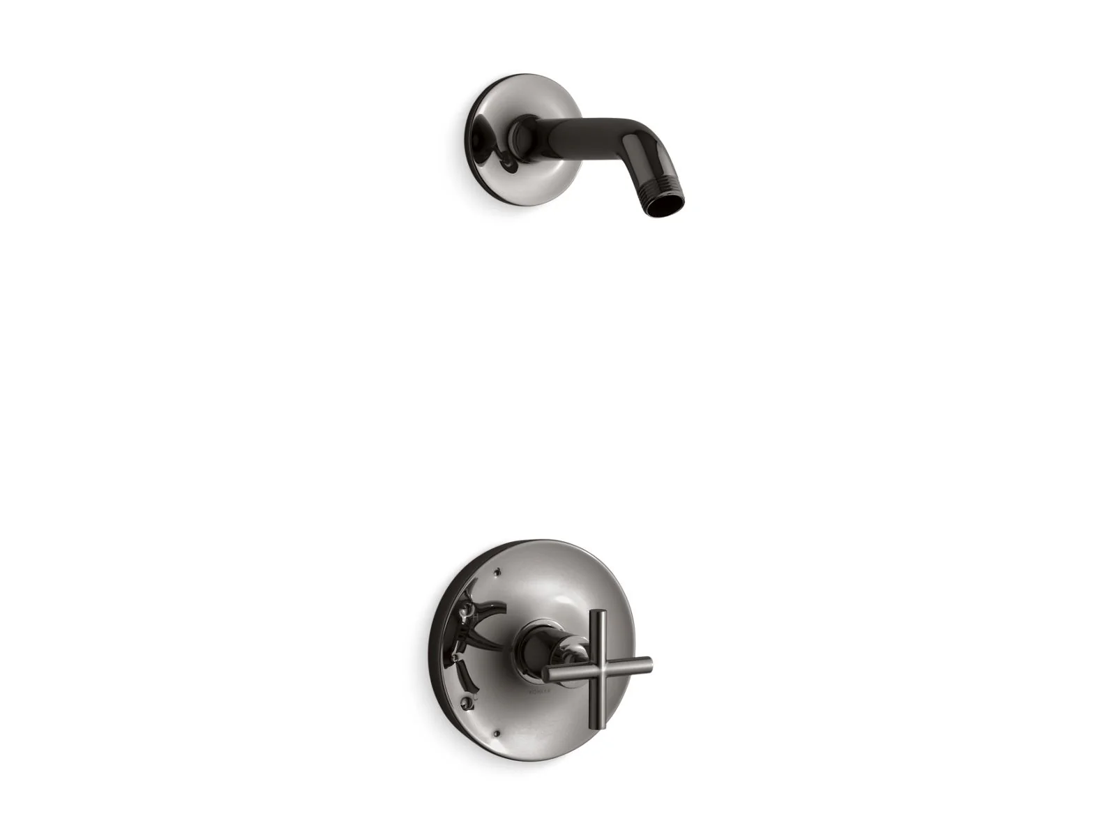 KOHLER K-TLS14422-3 Purist Rite-Temp shower trim kit with cross handle, without showerhead - Image 9
