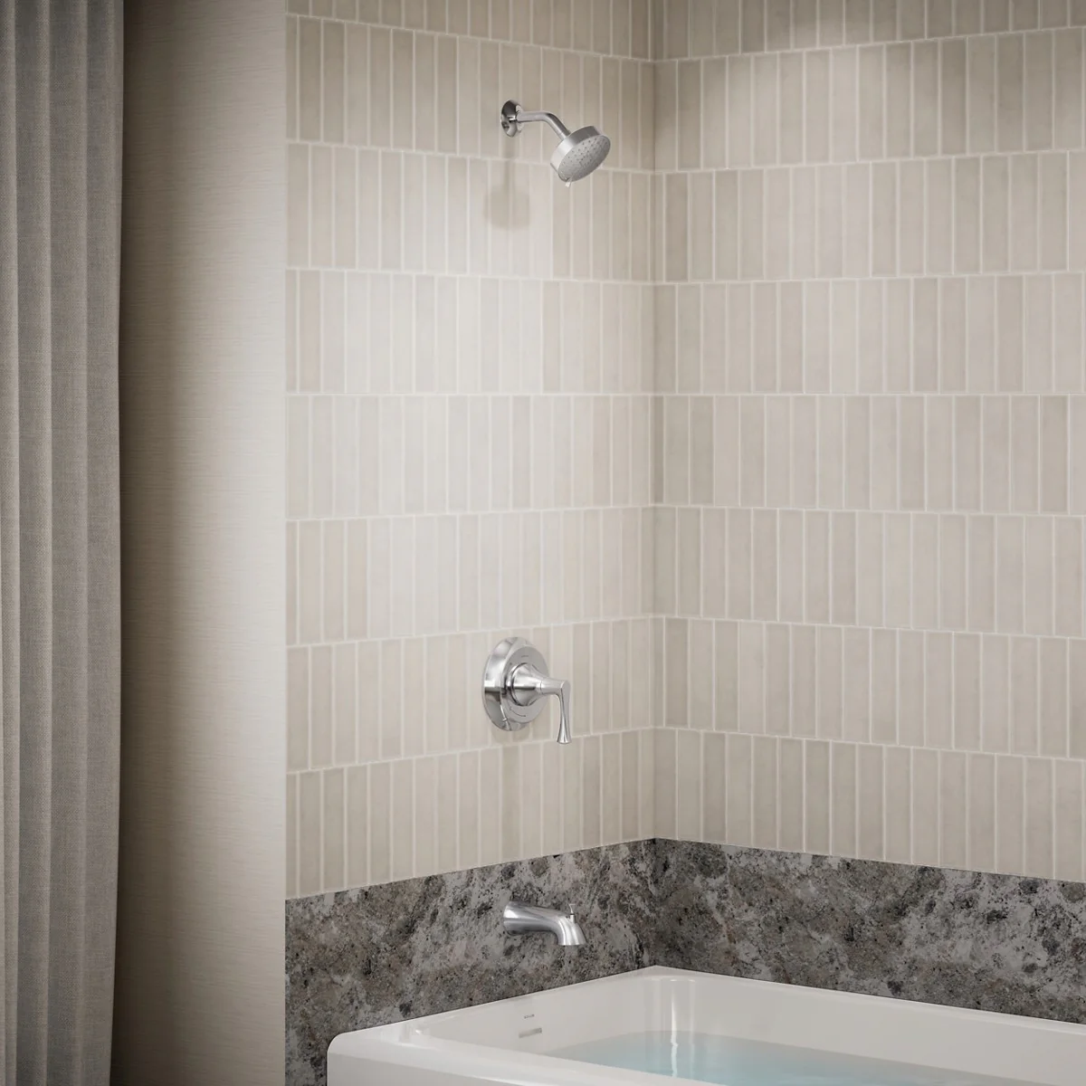 KOHLER K-TLS35937-4 Buckley Rite-Temp bath and shower trim kit, without showerhead - Image 11