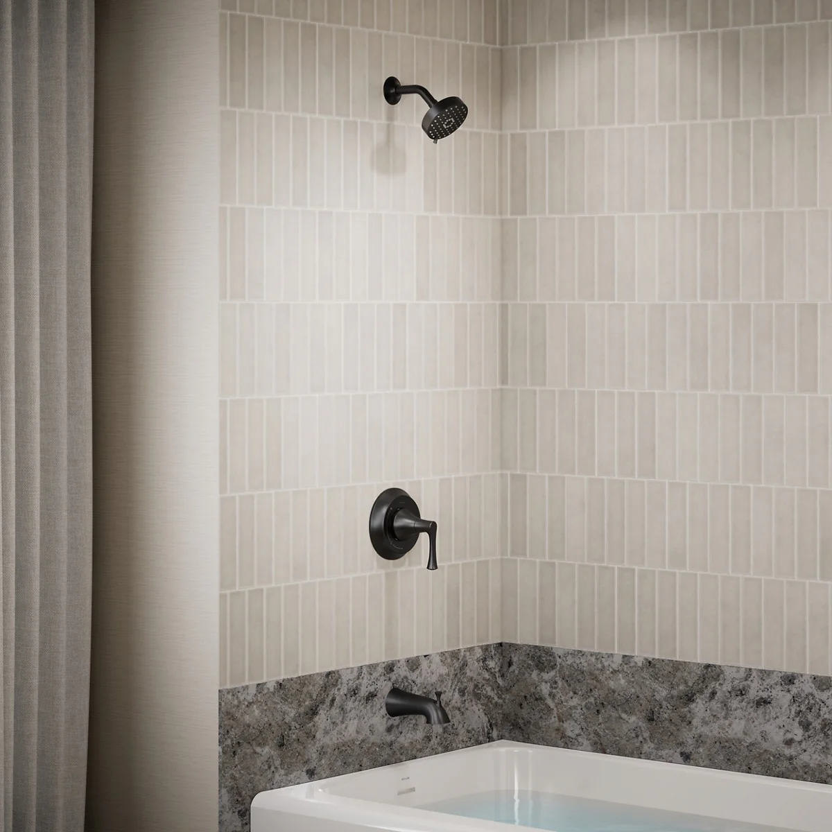 KOHLER K-TLS35937-4 Buckley Rite-Temp bath and shower trim kit, without showerhead - Image 5