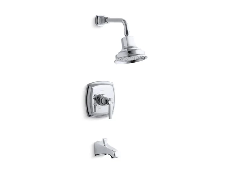KOHLER K-TS16225-4 Margaux Rite-Temp bath and shower trim set with lever handle and NPT spout, valve not included - Image 4