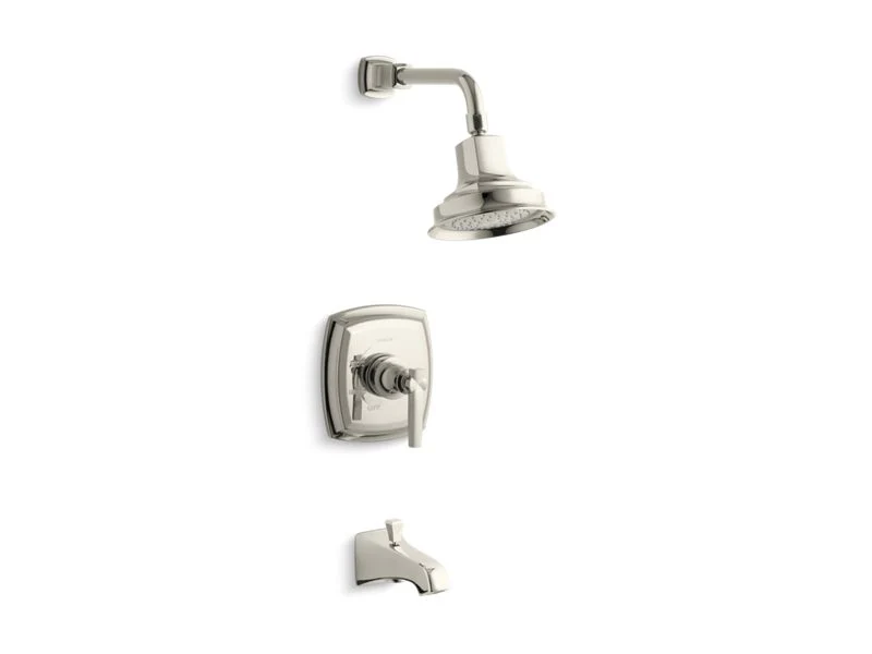 KOHLER K-TS16225-4 Margaux Rite-Temp bath and shower trim set with lever handle and NPT spout, valve not included - Image 5