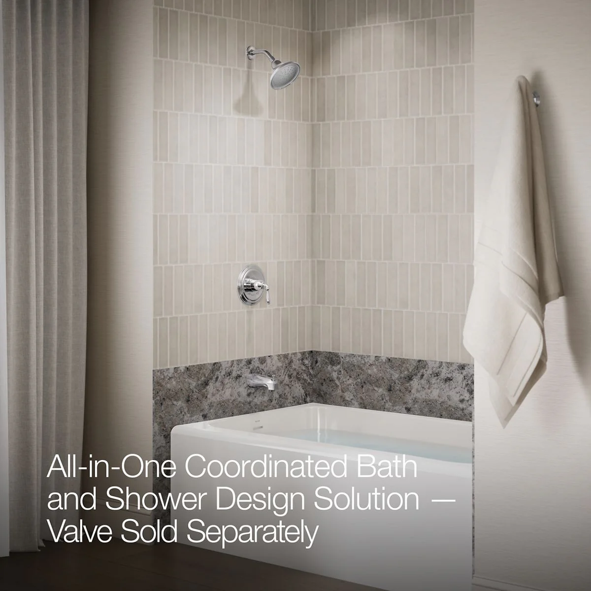 KOHLER K-TS395-4SG Devonshire Rite-Temp bath and shower trim kit, 1.75 gpm, slip-fit spout - Image 6