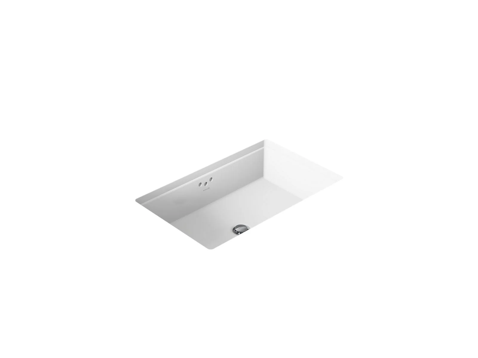 KOHLER K-2297-G Kathryn 24" rectangular undermount bathroom sink with glazed underside - Image 4