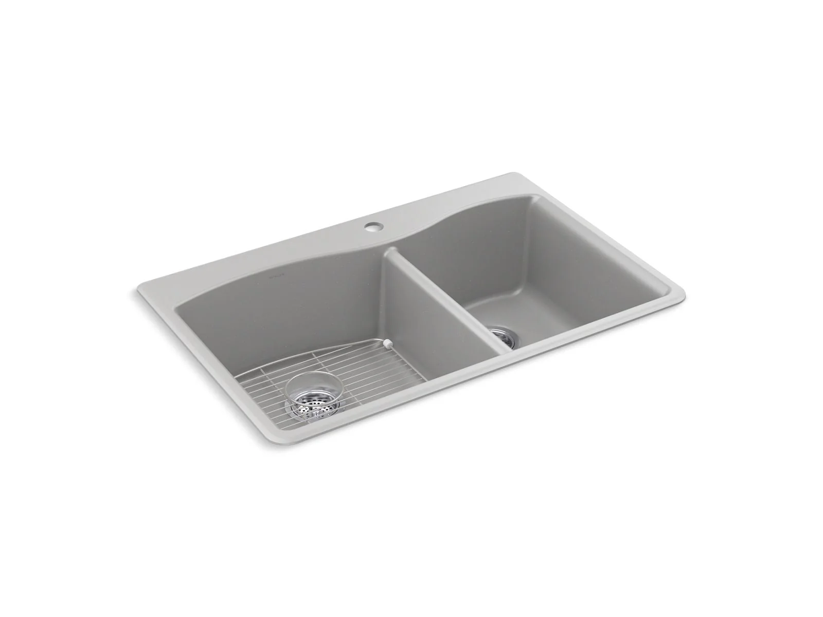KOHLER K-28002-1 Kennon 33" top-/undermount double-bowl kitchen sink - Image 2
