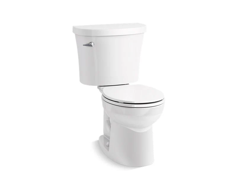 KOHLER K-25097-T Kingston Two-piece round-front toilet, 1.28 gpf