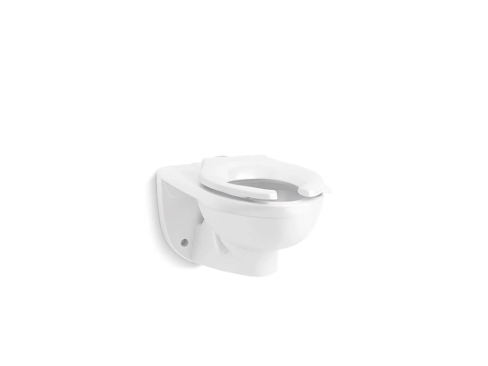 KOHLER K-84325-SSL Kingston Wall-mount top spud flushometer bowl with bedpan lugs