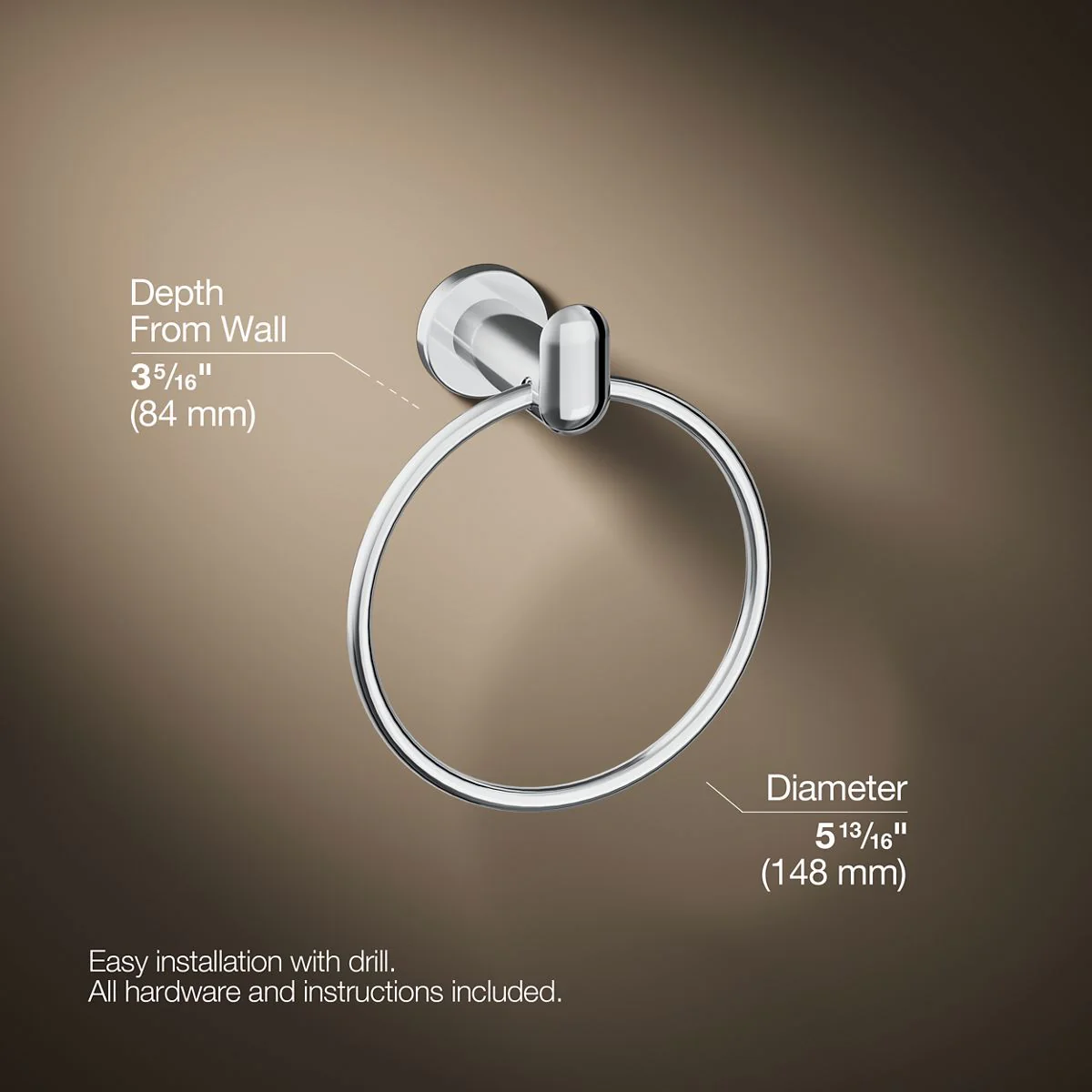 KOHLER K-97898 Kumin towel ring - Image 18