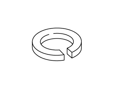 KOHLER K-51166 Lock Washer, .193 I.D.