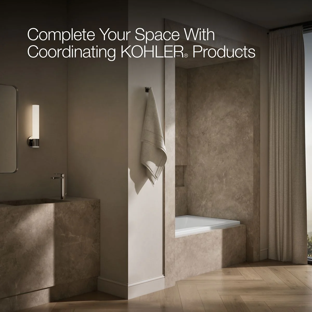 KOHLER K-1242-L Mariposa 60" x 36" alcove bath, left drain - Image 6