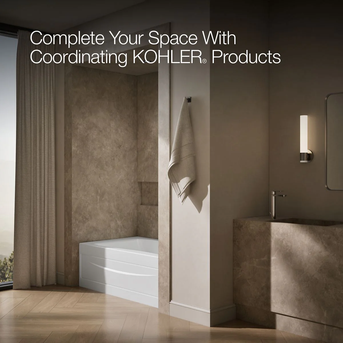 KOHLER K-1242-RA Mariposa 60" x 36" alcove bath, right drain - Image 5