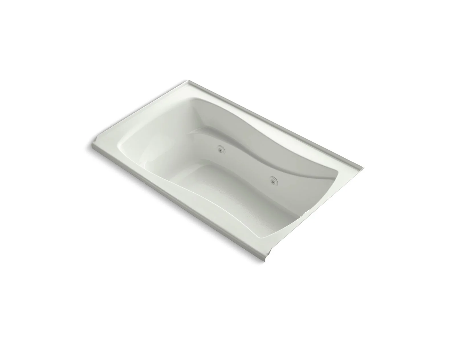 KOHLER K-1239-RW Mariposa 60" x 36" alcove whirlpool bath with Bask heated surface, integral flange and right-hand drain - Image 3