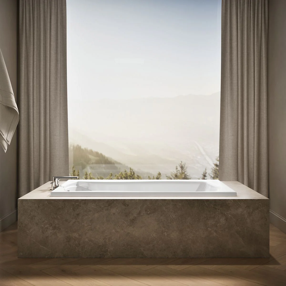 KOHLER K-1242 Mariposa 60" x 36" drop-in bath with - Image 6