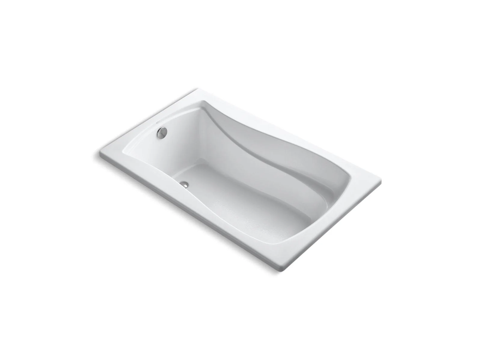 KOHLER K-1242-W1 Mariposa 60" x 36" drop-in bath with Bask heated surface