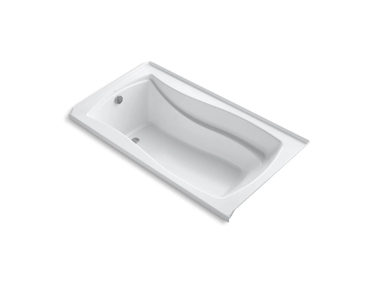 KOHLER K-1229-LW Mariposa 66" x 36" alcove bath with Bask heated surface, left drain