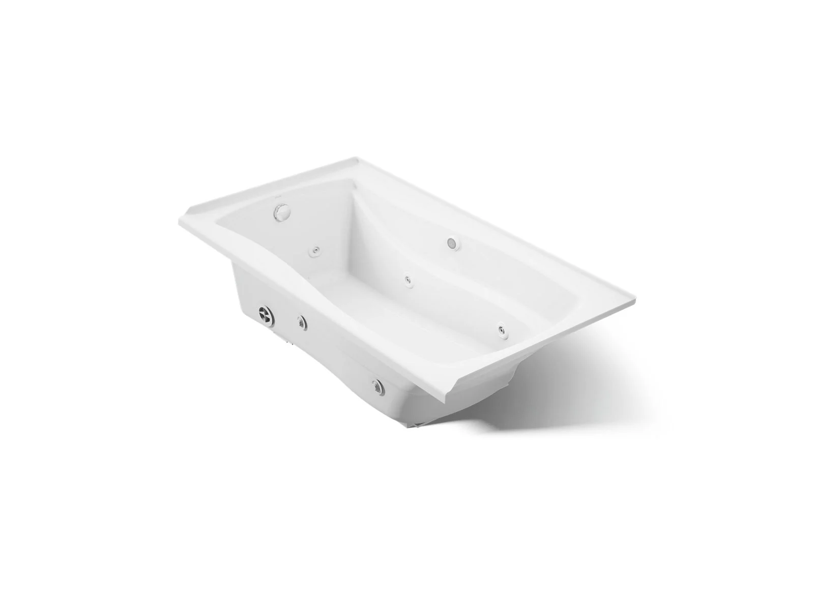 KOHLER K-1224-L Mariposa 66" x 36" alcove whirlpool, left drain - Image 4