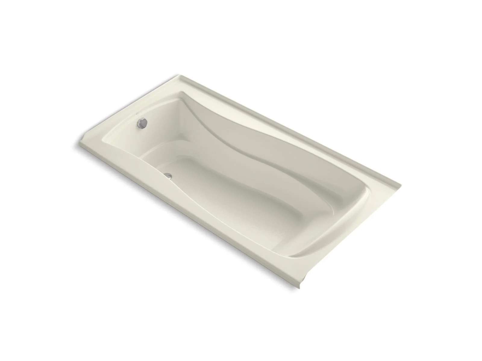 KOHLER K-1257-GHLF Mariposa 72" x 36" alcove Heated BubbleMassage air bath, left drain - Image 2