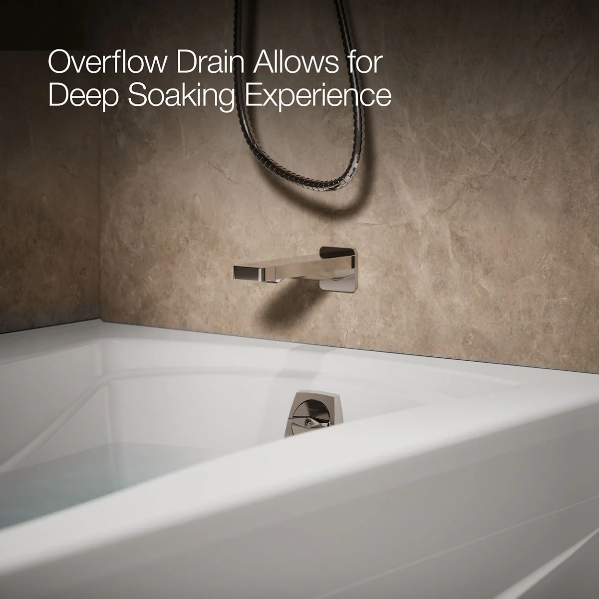 KOHLER K-1257-GHRA Mariposa 72" x 36" alcove Heated BubbleMassage air bath, right drain - Image 7