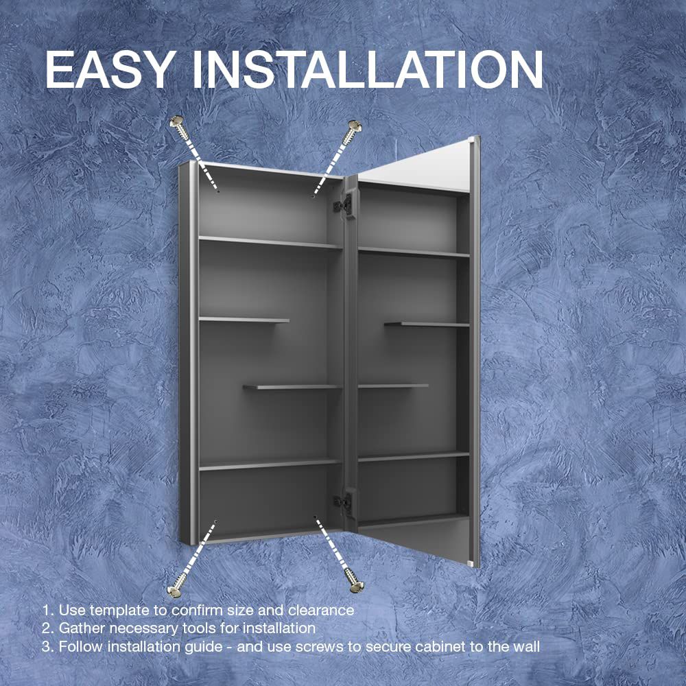 KOHLER K-81148 Maxstow 20" W x 40" H medicine cabinet - Image 4