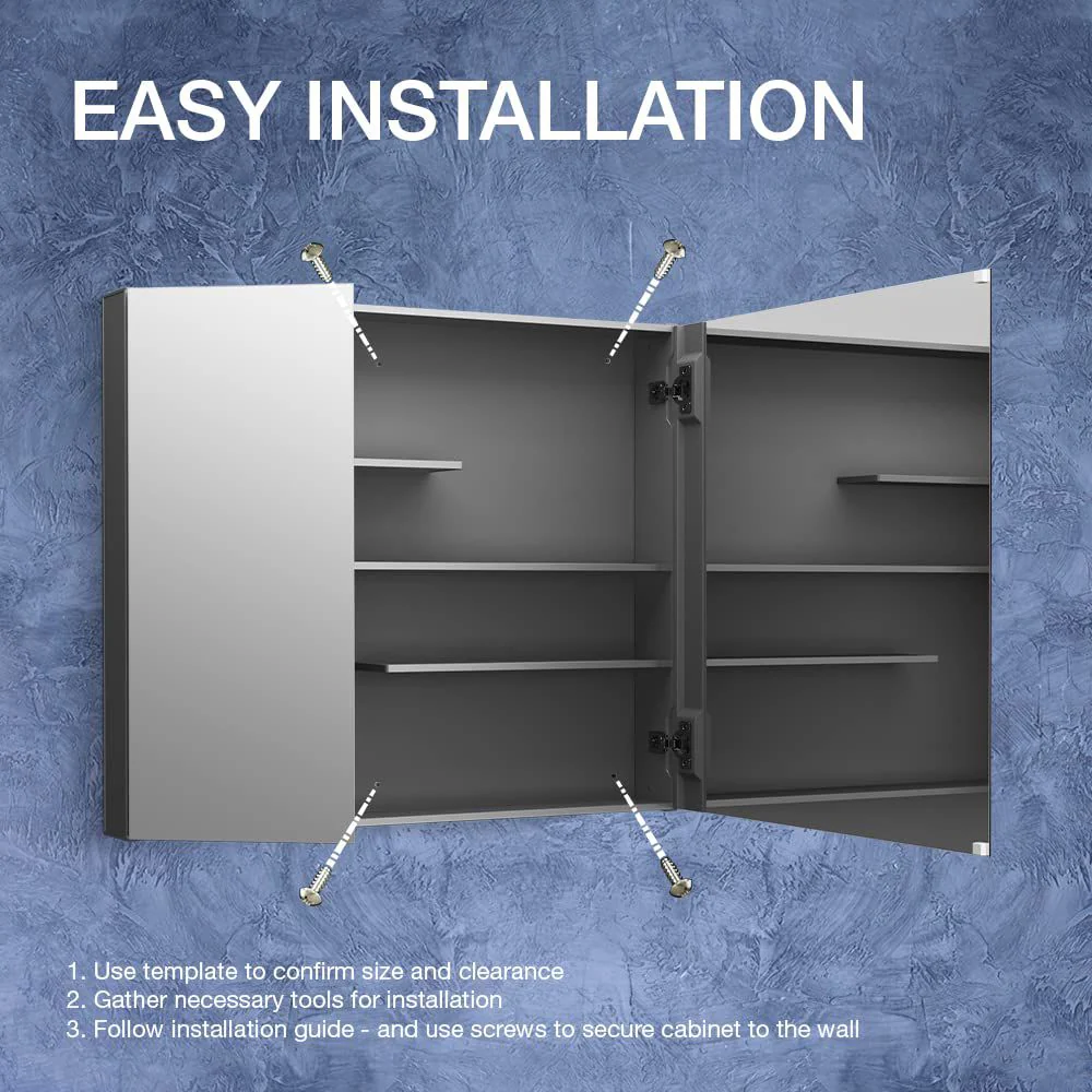 KOHLER K-81146 Maxstow 30" W x 24" H medicine cabinet - Image 4