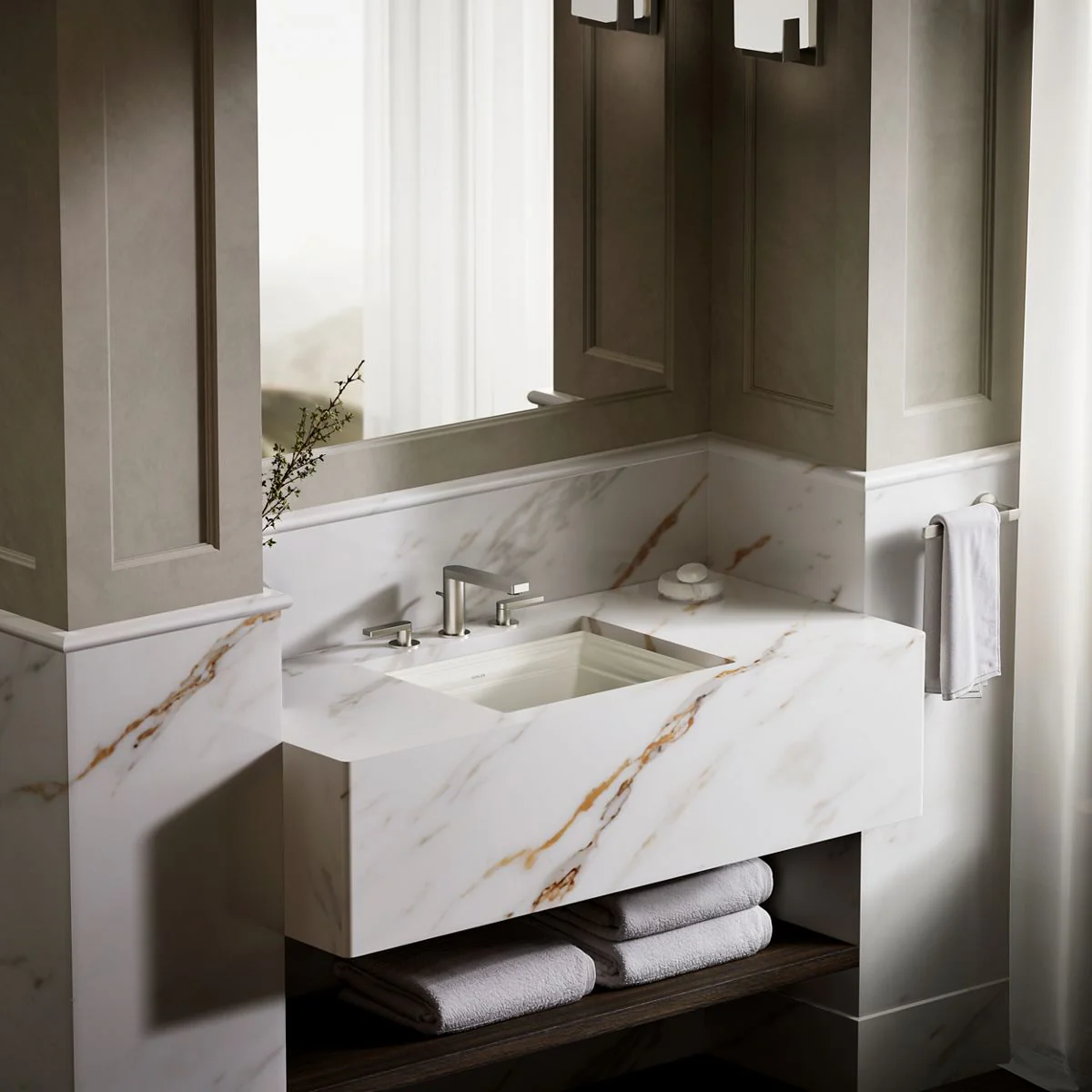 KOHLER K-2339 Memoirs 20" rectangular undermount bathroom sink - Image 22