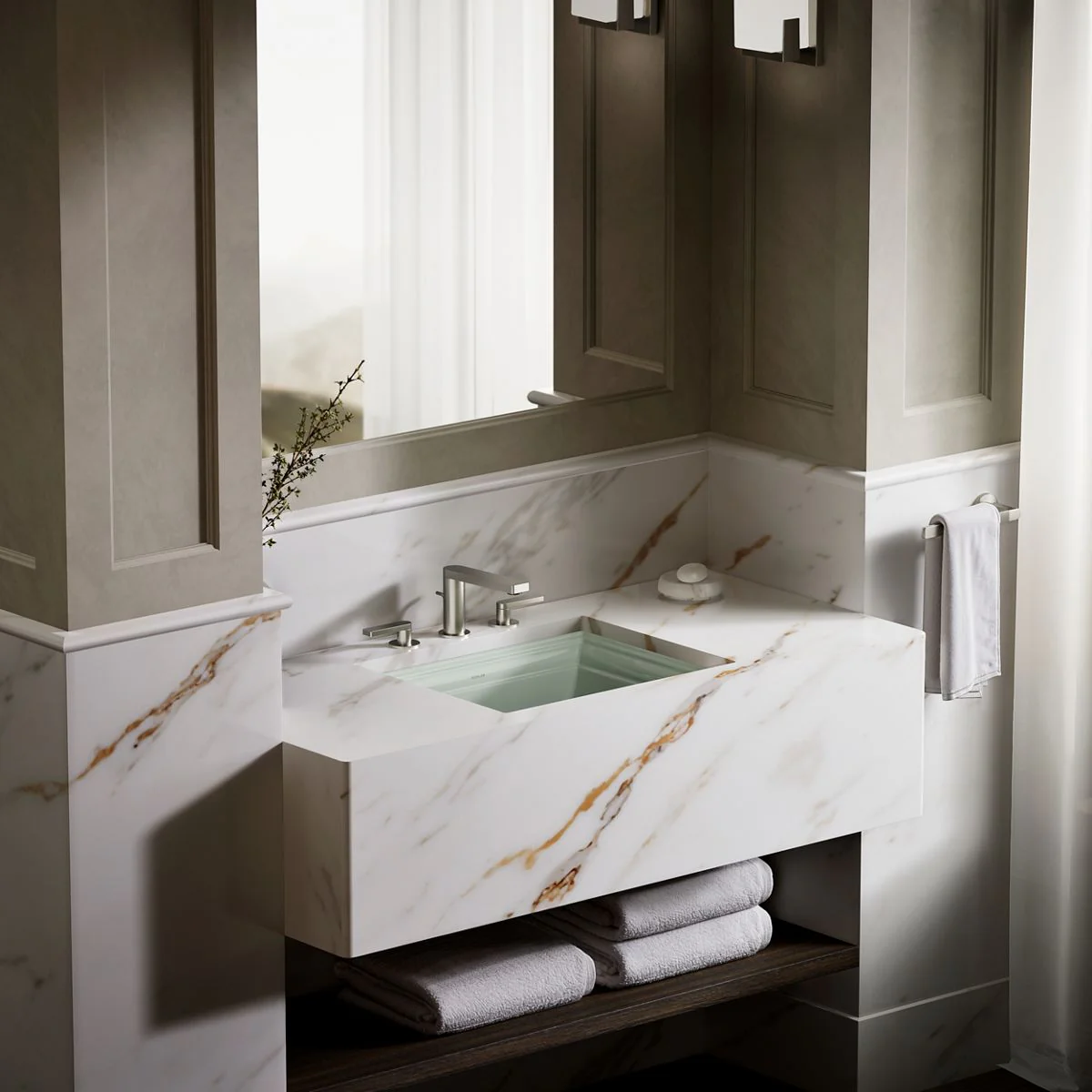 KOHLER K-2339 Memoirs 20" rectangular undermount bathroom sink - Image 32