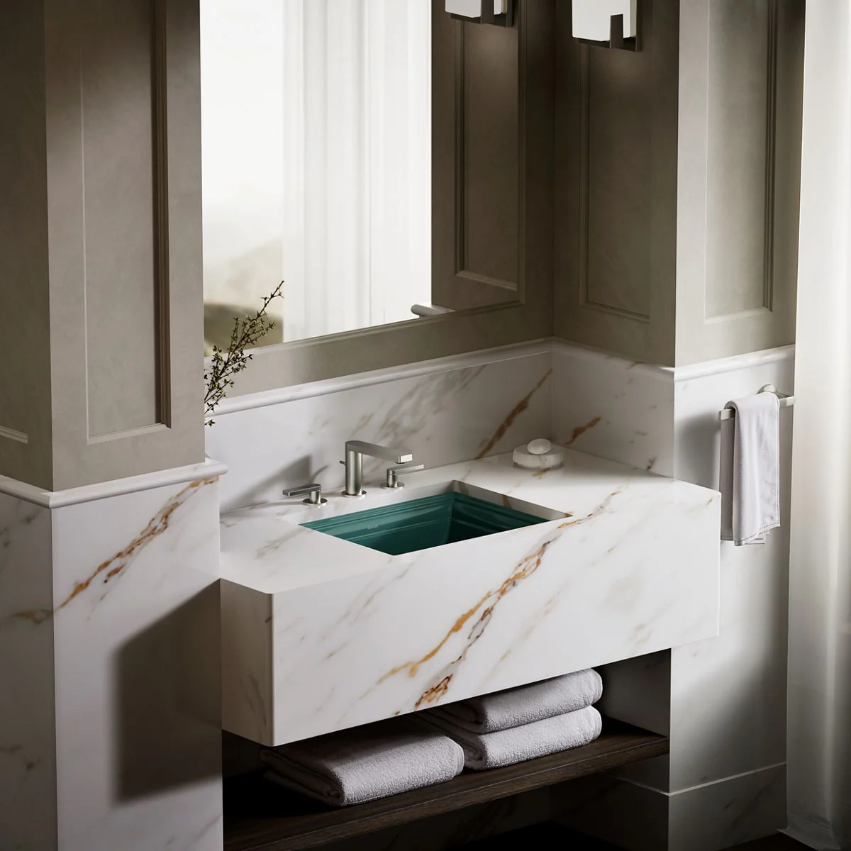 KOHLER K-2339 Memoirs 20" rectangular undermount bathroom sink - Image 37